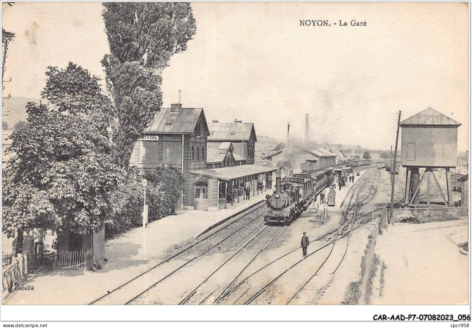 CAR-AADP7-60-0554 - NOYON - La Gare - Train - Noyon