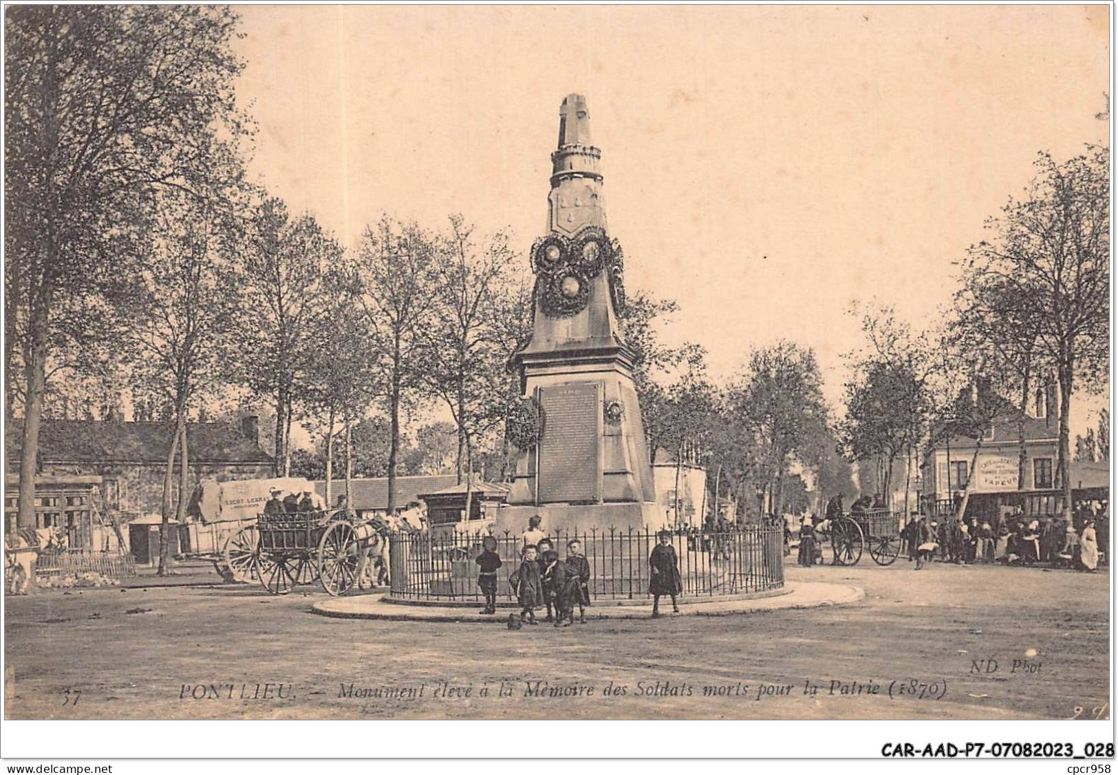 CAR-AADP7-60-0540 - PONTLIEU - Monument élévé A La Memoire Des Soldats - Other & Unclassified