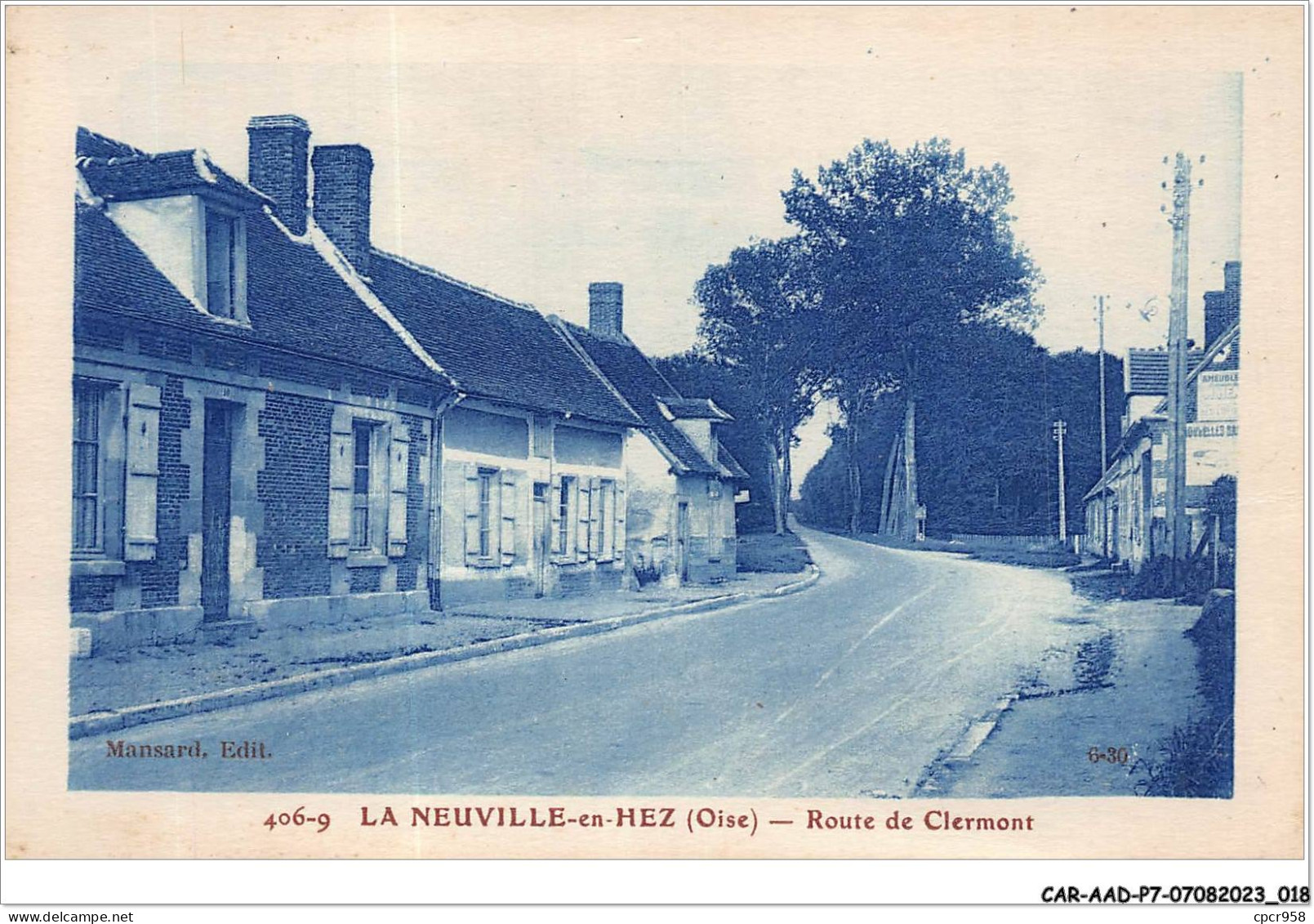 CAR-AADP7-60-0535 - LA NEUVILLE EN HEZ - Route De Clermont - Carte Vendue En L'etat - Other & Unclassified