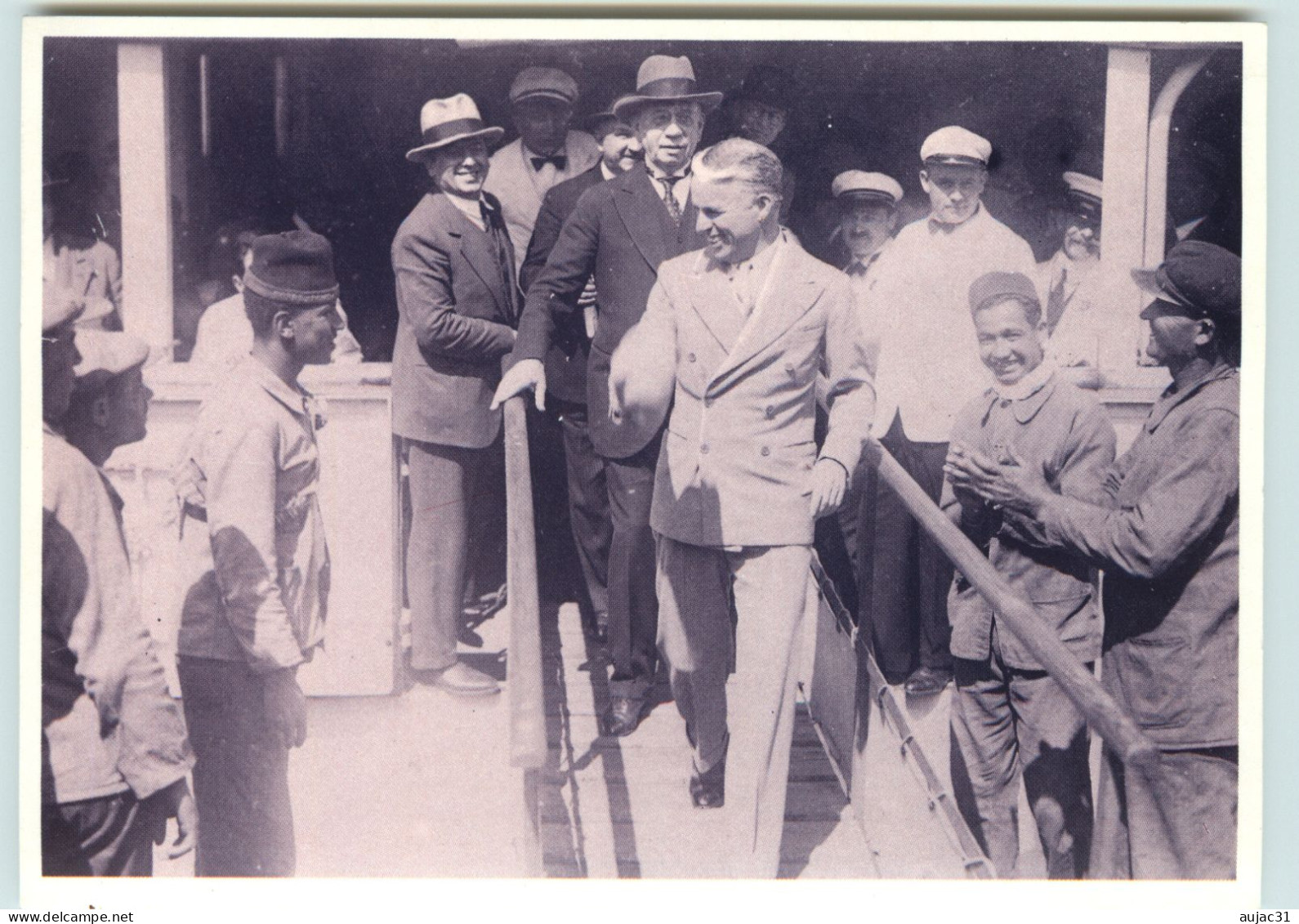 Spectacle - Artistes - Acteurs - Acteur Charlie Chaplin Voyageant Sur La French Line En 1931 - Bateaux - Paquebots - Schauspieler