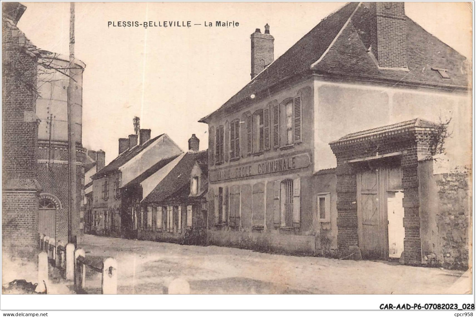 CAR-AADP6-60-0446 - PLESSIS BELLEVILLE - La Mairie - Ecole Communale - Other & Unclassified