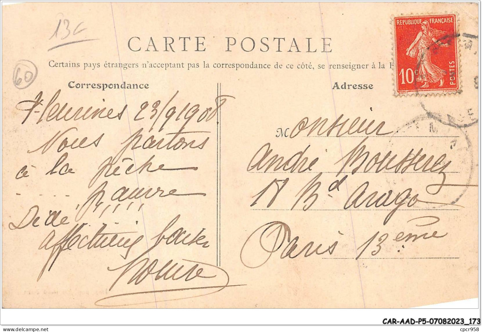 CAR-AADP5-60-0424 - FLEURINES - La Grande Rue Et Mairie  - Other & Unclassified