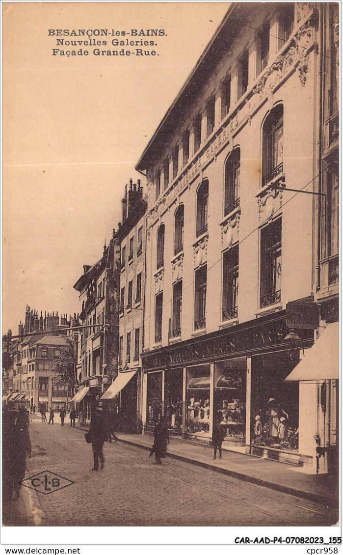 CAR-AADP4-25-0332 - BESANCON LES BAINS - Nouvelle Galeries - Facade Grande-Rue - Besancon