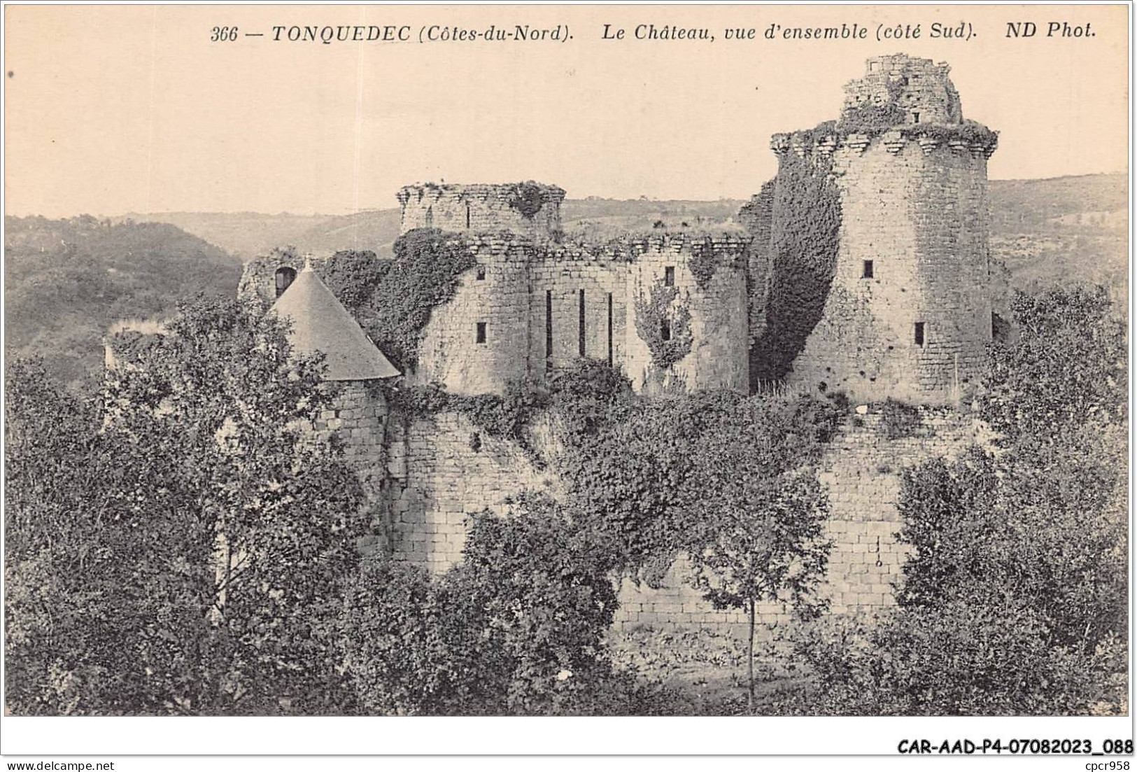 CAR-AADP4-22-0298 - TONQUEDEC - Le Chateau - Vue D'ensemble  - Tonquédec