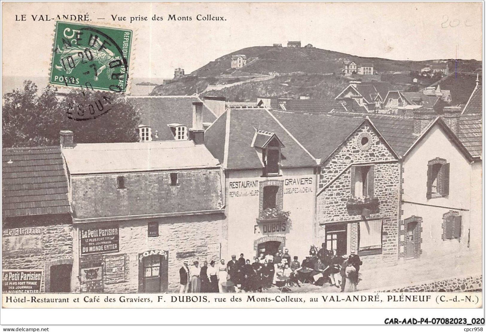 CAR-AADP4-22-0264 - VAL ANDRE - Vue Prise Des Monts Colleux - Restaurant Graviers - Pléneuf-Val-André