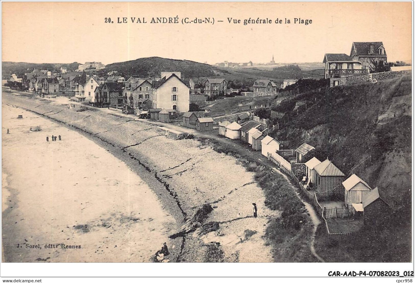 CAR-AADP4-22-0260 - VAL ANDRE - Vue Générale De La Plage  - Pléneuf-Val-André