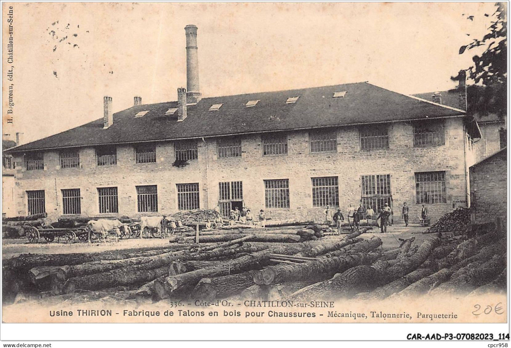 CAR-AADP3-21-0231 - CHATILLON SUR SEINE - Usine Thirion - Fabrique De Talons En Bois - Chatillon Sur Seine