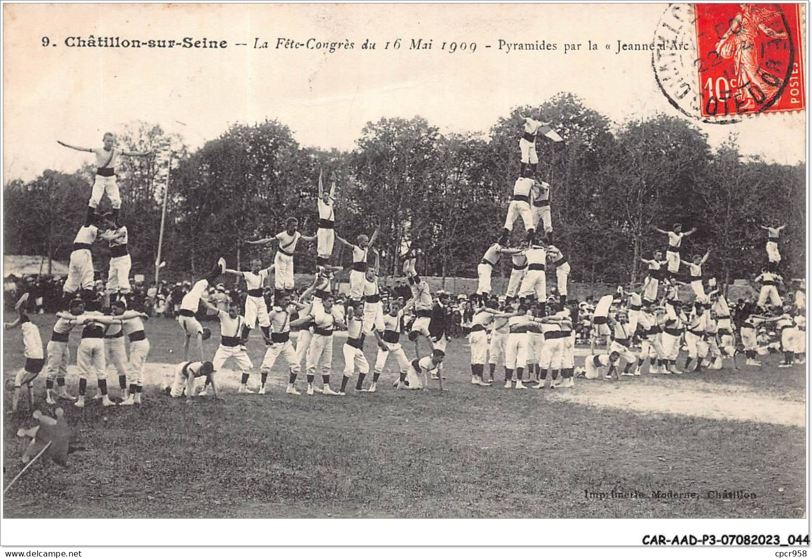 CAR-AADP3-21-0196 - CHANTILLON SUR SEINE - La Fete Congrès Du 1er Mai 1909  - Pyramide - Chatillon Sur Seine