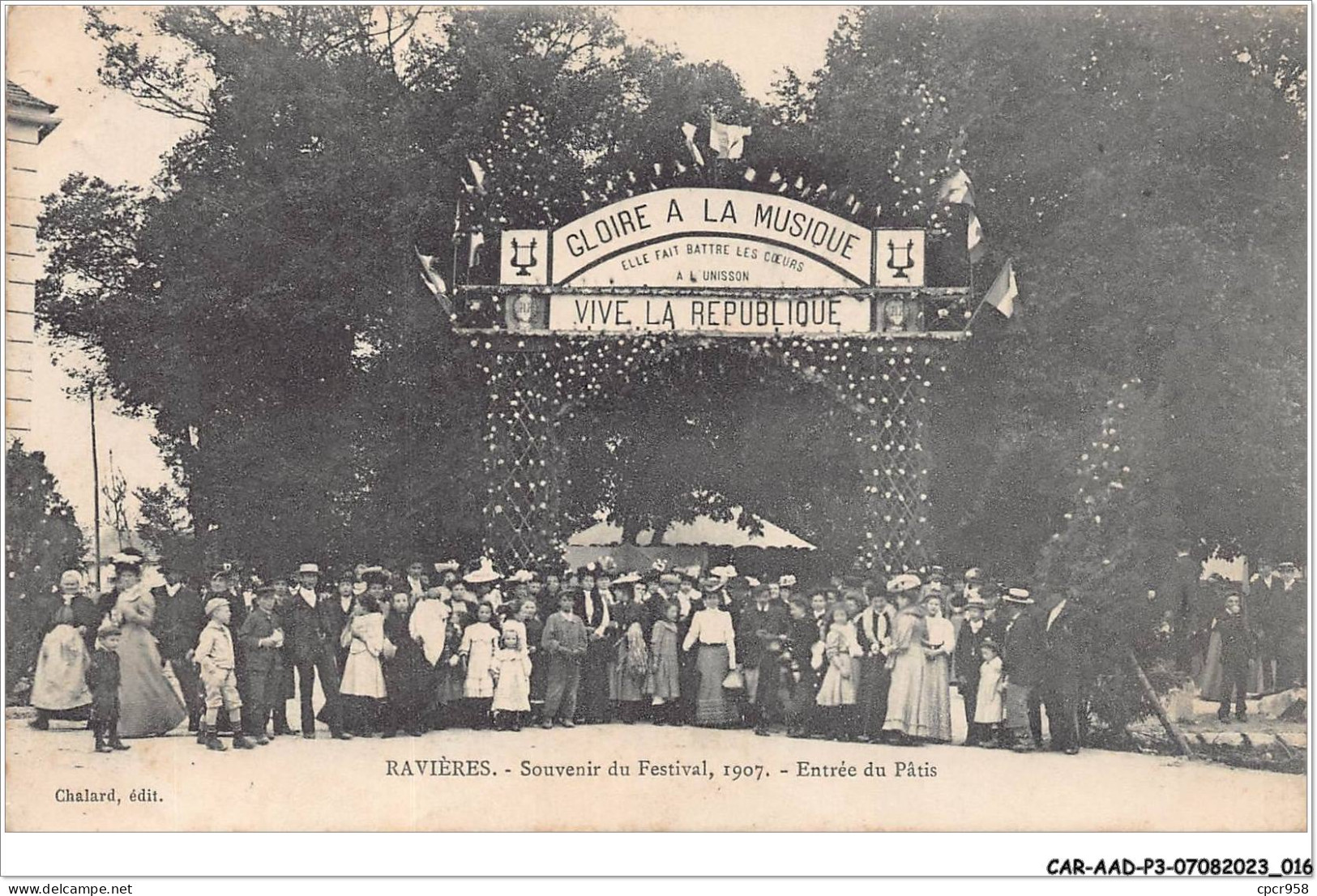 CAR-AADP3-21-0182 - RAVIERES - Souvenir Du Festival - Entree Du Patis - Sonstige & Ohne Zuordnung