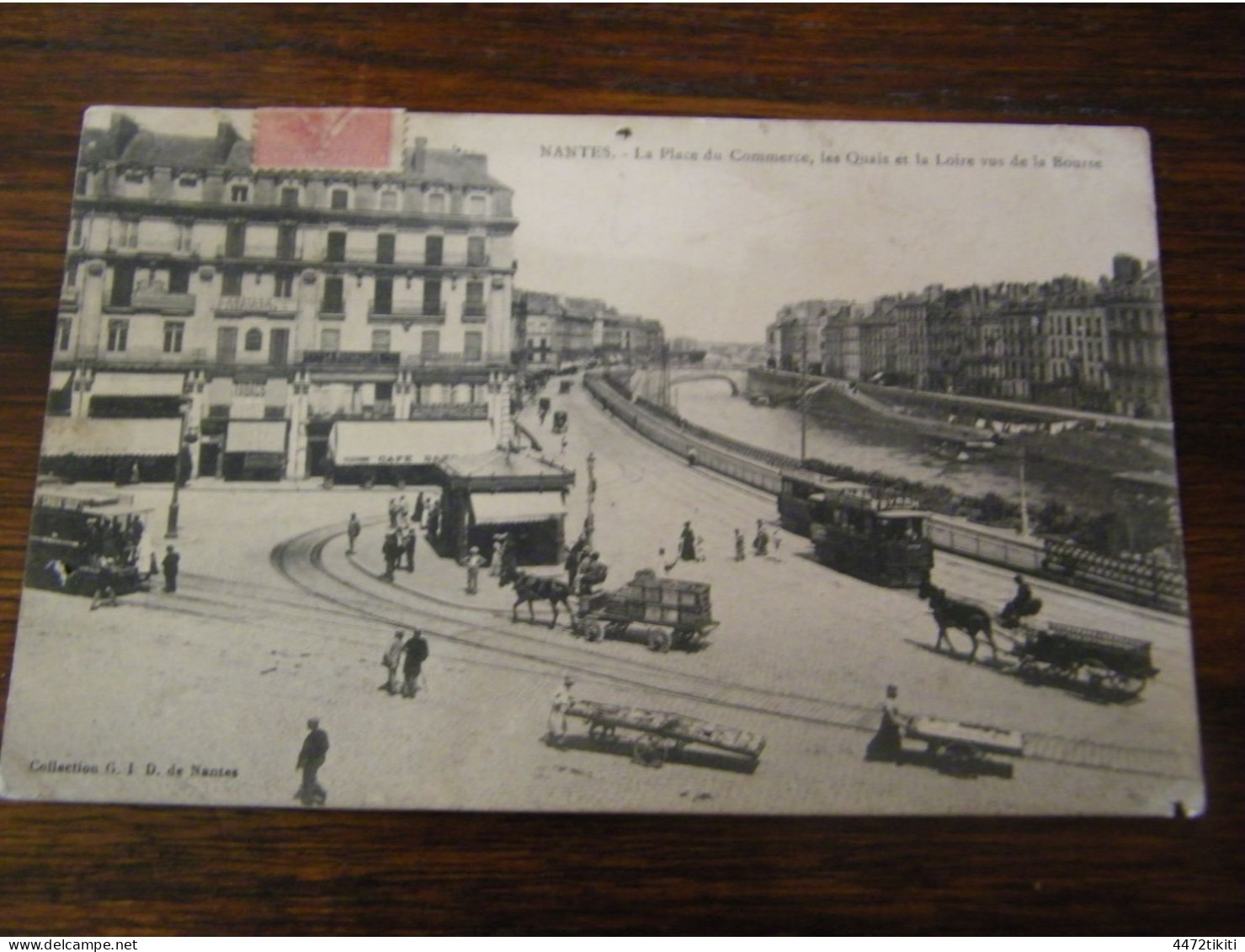 CPA - Nantes (44) - Place Du Commerce - Quais De La Loire Vue De La Bourse - Animation - 1907 - SUP (HV 32) - Nantes