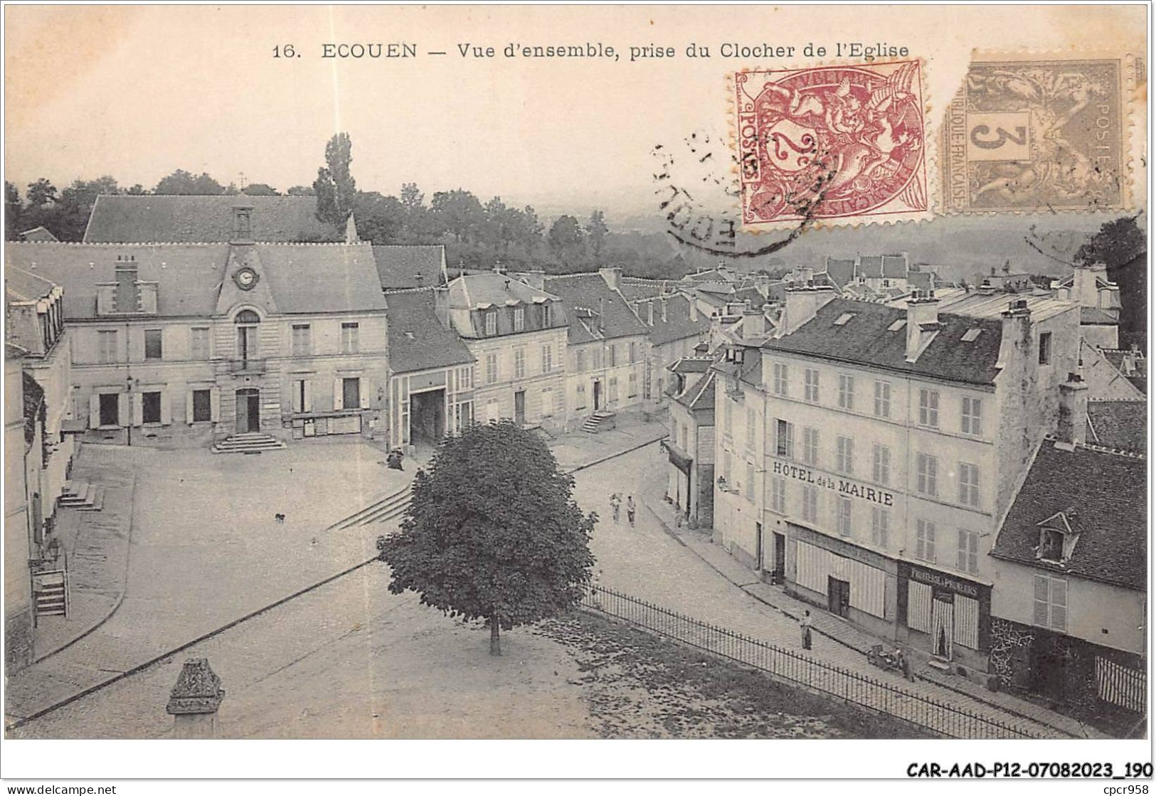 CAR-AADP12-95-1098 - ECOUEN - Vue D'ensemble, Prise Du Clocher De L'Eglise - Ecouen