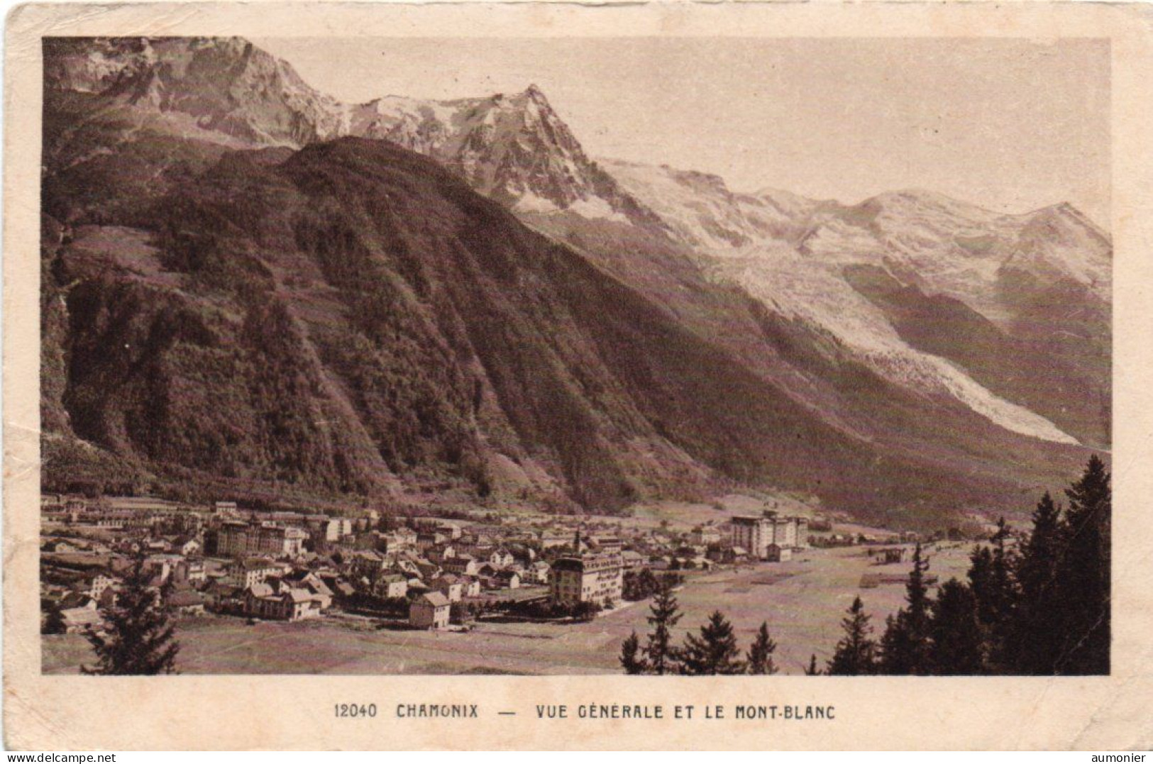 CHAMONIX ( 74 ) - Vue Générale Et Mont-Blanc - Chamonix-Mont-Blanc