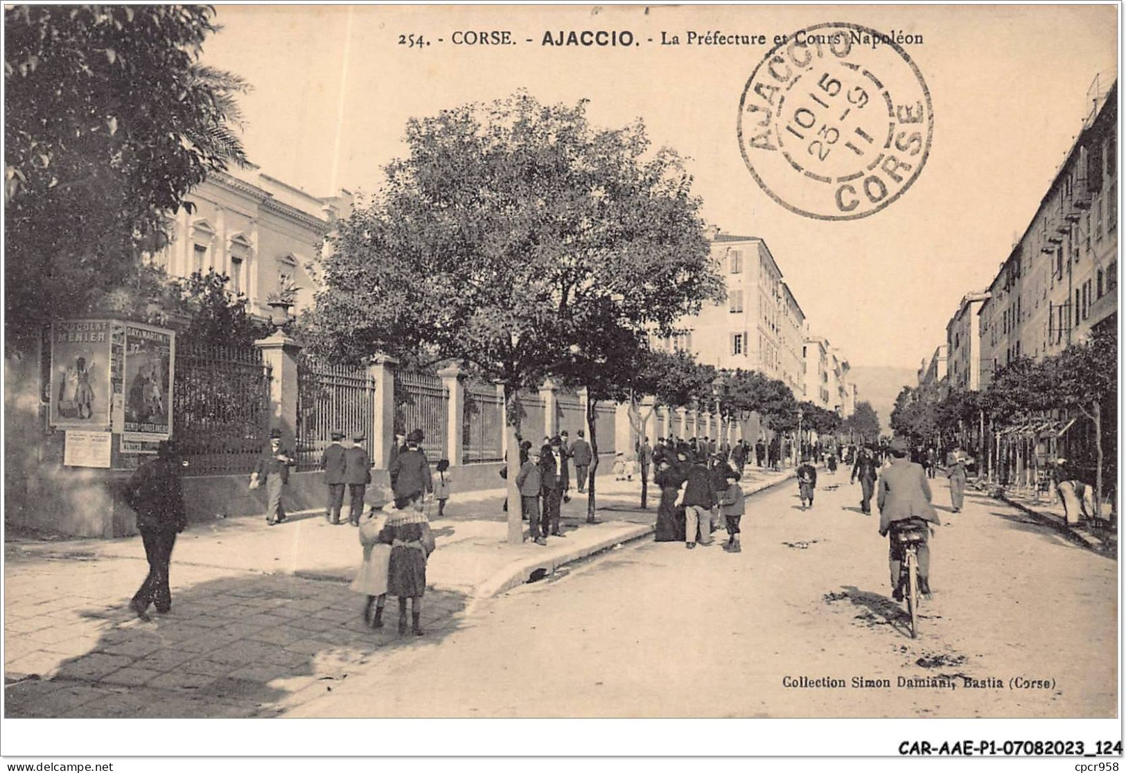 CAR-AAEP1-20-0063 - Corse - AJACCIO - La Prefecture Et Cour Napoleon - Autres & Non Classés