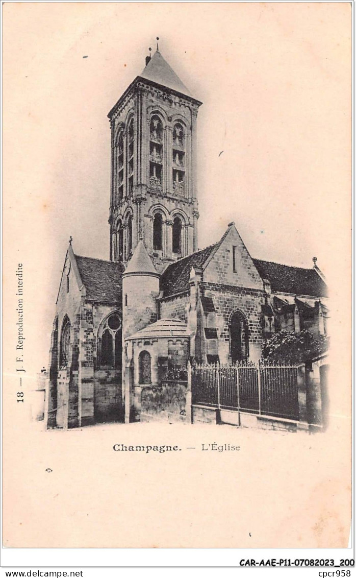 CAR-AAEP11-95-1132 - CHAMPAGNE - L'eglise - Champagne Sur Oise