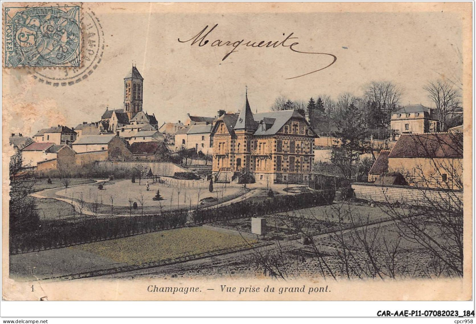 CAR-AAEP11-95-1124 - CHAMPAGNE - Vue Prise Du Grand Pont - Champagne Sur Oise