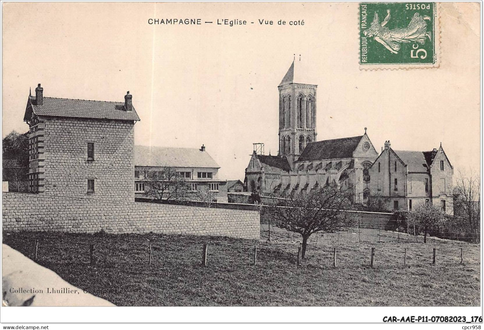 CAR-AAEP11-95-1120 - CHAMPAGNE - L'eglise Vue De Coté - Champagne Sur Oise