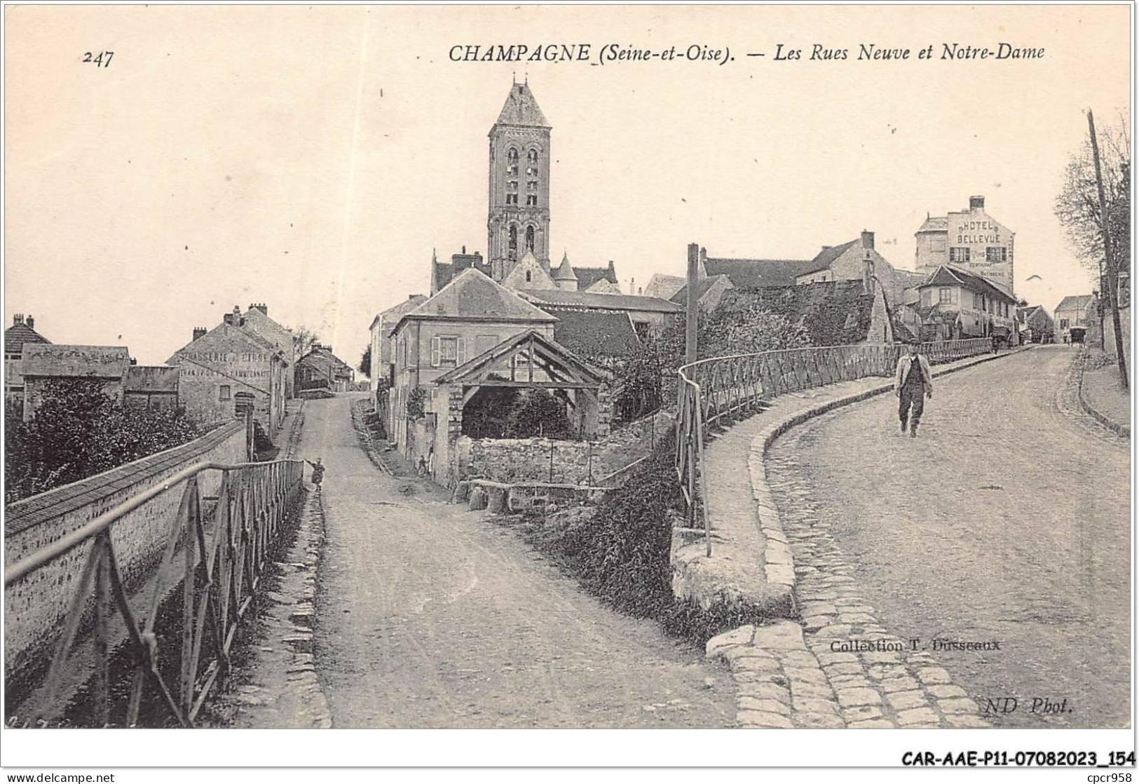 CAR-AAEP11-95-1109 - CHAMPAGNE - Les Rues Neuves Et Notre-dame - Champagne Sur Oise