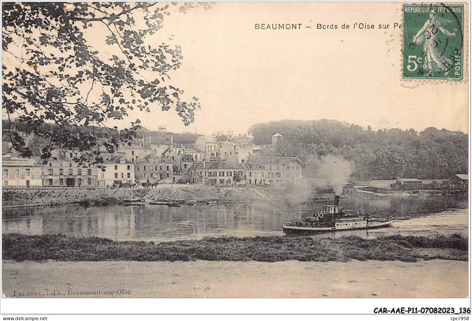 CAR-AAEP11-95-1100 - BEAUMONT - Bord De L'oise - Bateau - Beaumont Sur Oise