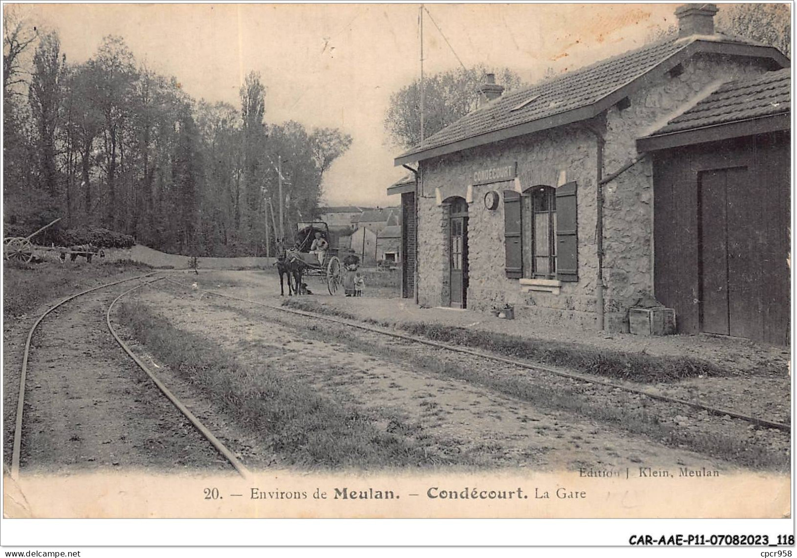 CAR-AAEP11-95-1091 - Environs De MEULAN - CONDECOURT - La Gare - Andere & Zonder Classificatie