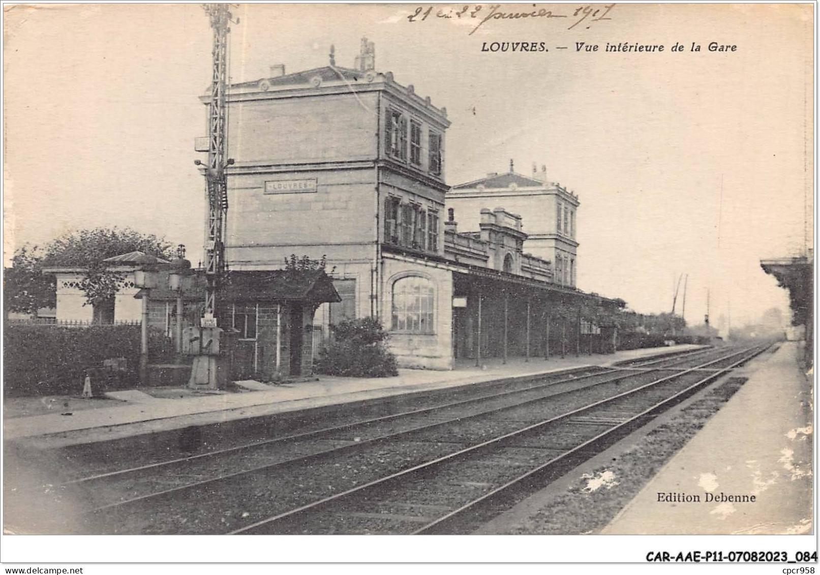 CAR-AAEP11-95-1074 - LOUVRES - Vue Interieure De La Gare - Carte Vendue En L'etat - Louvres