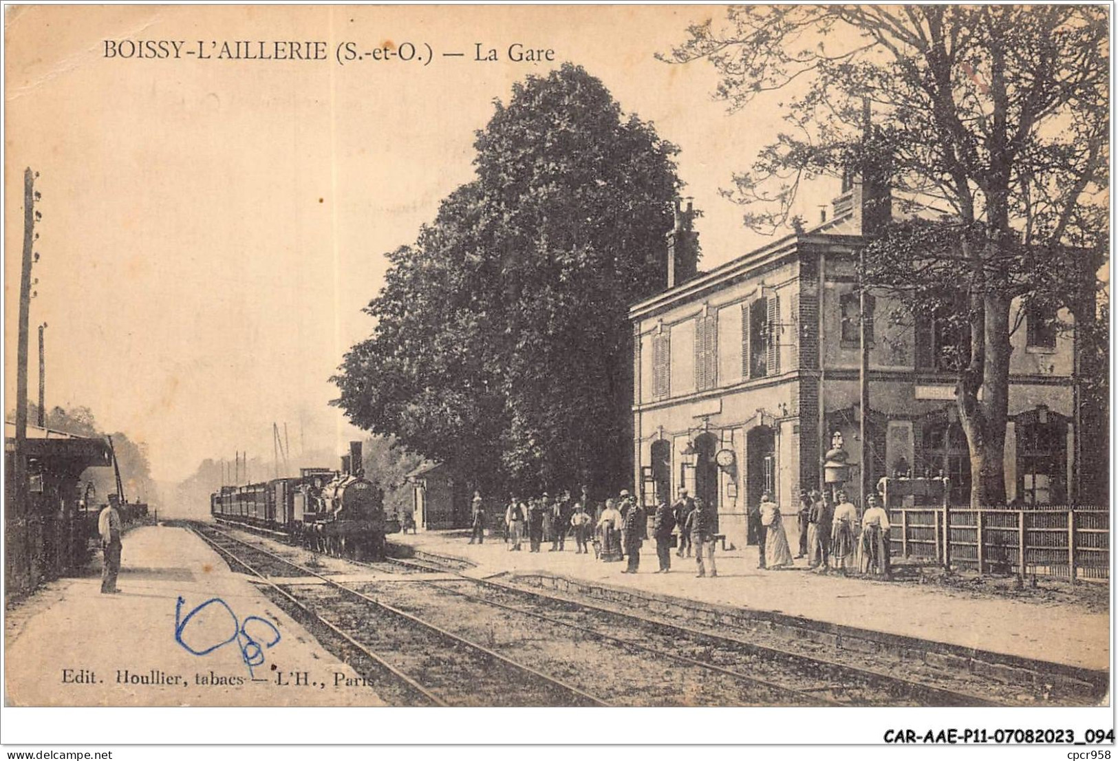 CAR-AAEP11-95-1079 - BOISSY-L'AILLERIE - La Gare - Train - Boissy-l'Aillerie