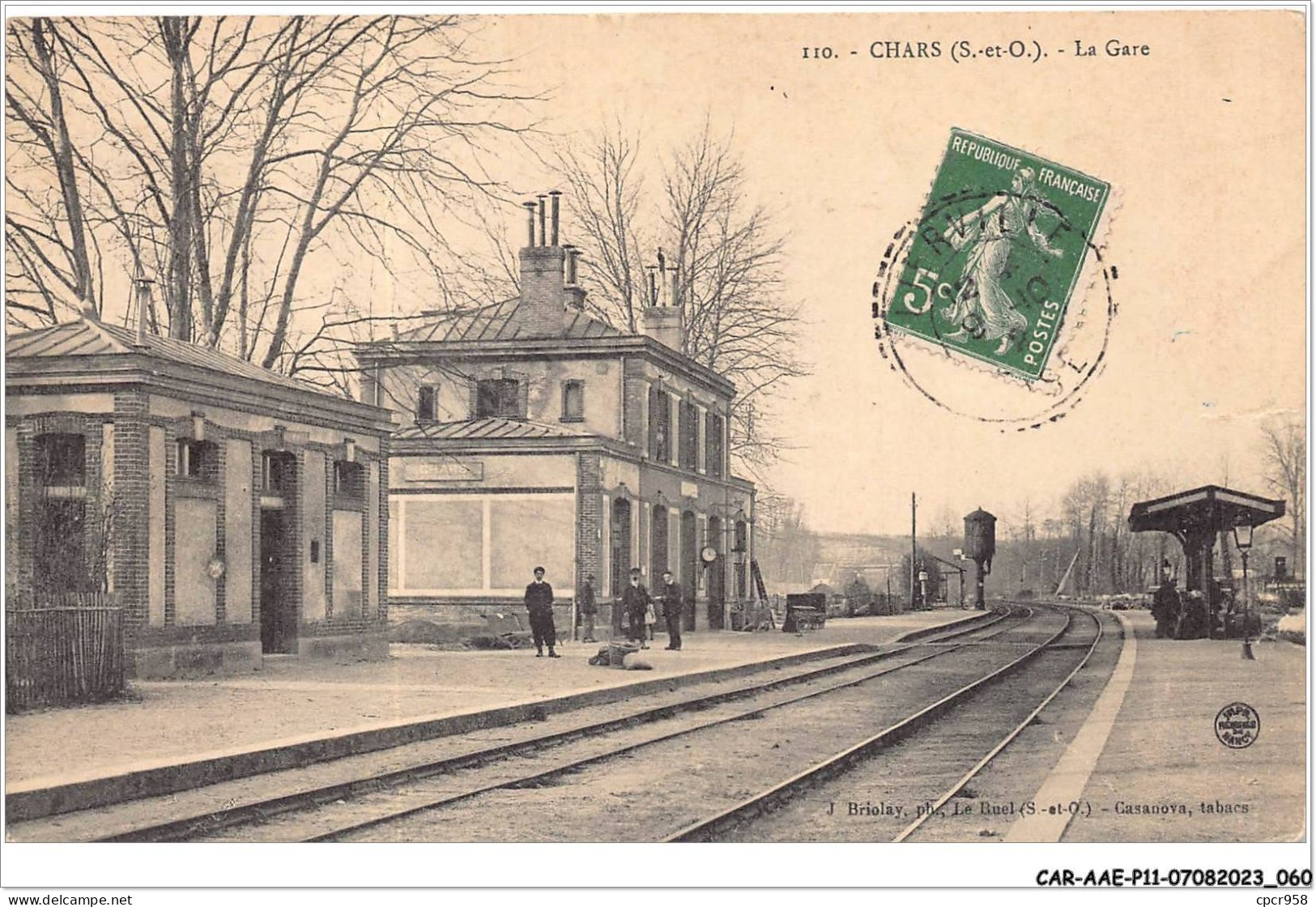 CAR-AAEP11-95-1062 - CHARS - La Gare - Carte Vendue En L'etat - Chars