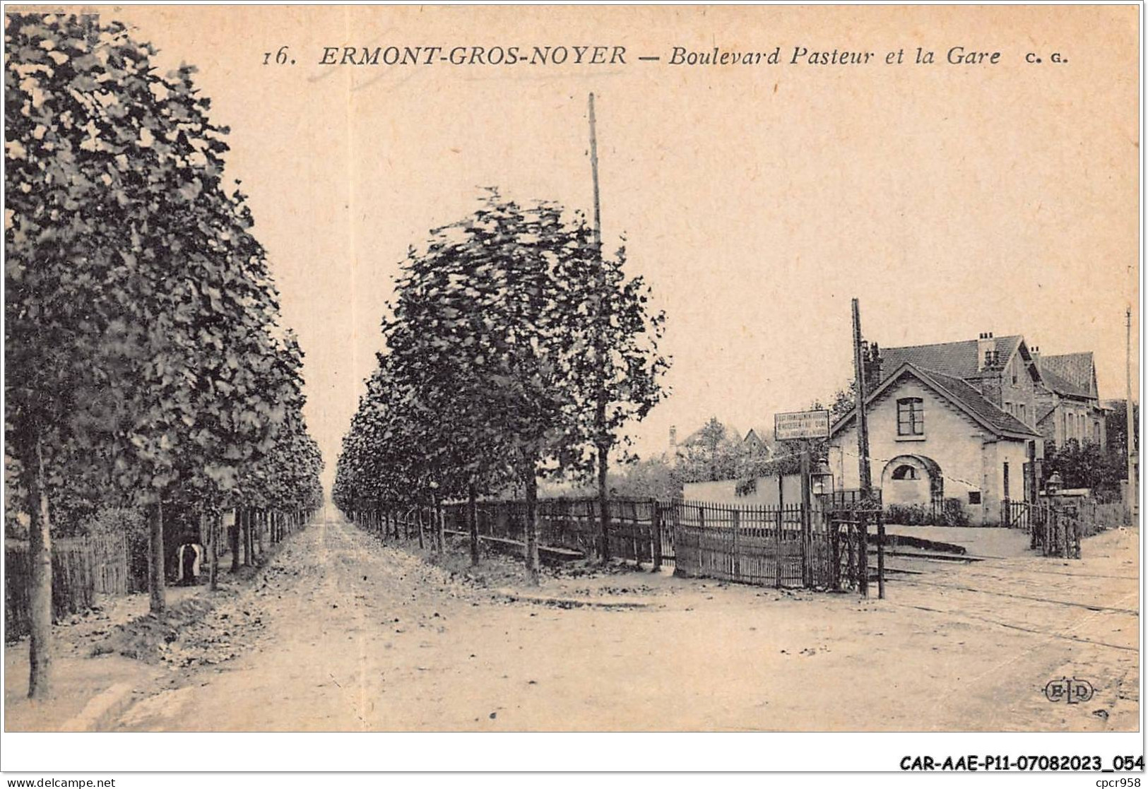CAR-AAEP11-95-1059 - ERMONT-GROS-NOYER - Boulevard Pasteur Et La Gare - Ermont-Eaubonne
