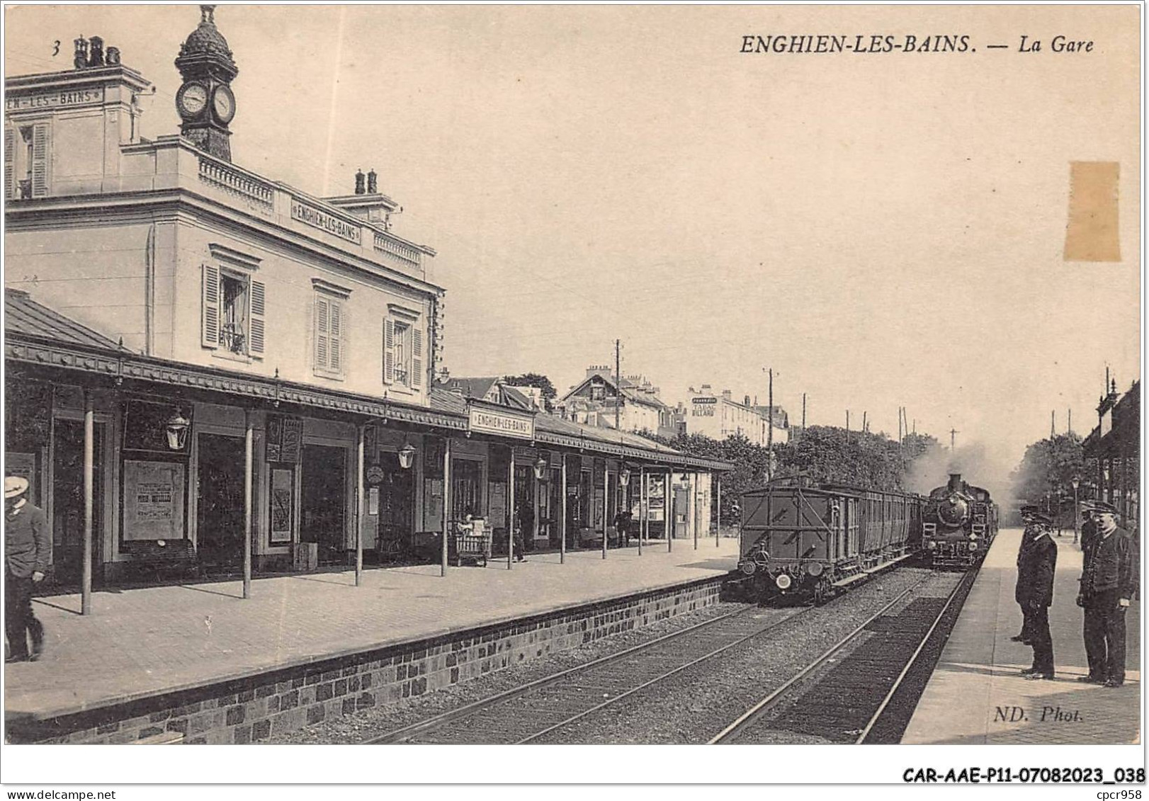 CAR-AAEP11-95-1051 - ENGHIN-LES-BAINS - La Gare - Train - Enghien Les Bains