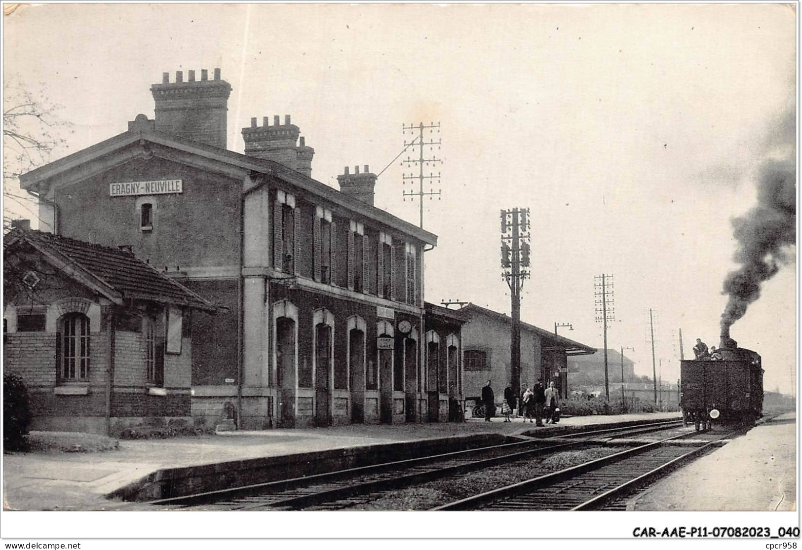 CAR-AAEP11-95-1052 - ERAGNY-SUR-OISE - La Gare - Train - Eragny