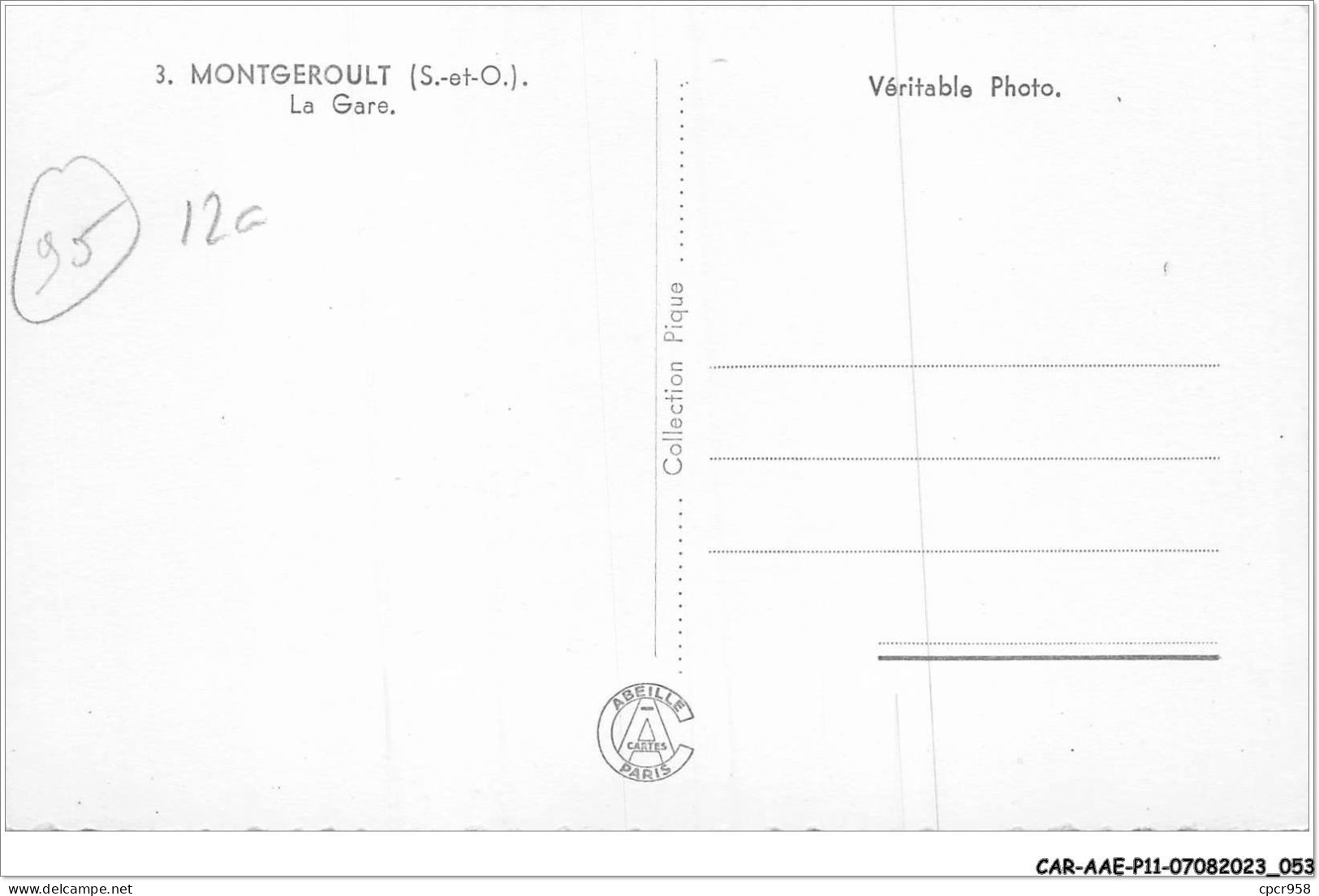 CAR-AAEP11-95-1058 - MONTGEROULT - La Gare  - Nesles-la-Vallée
