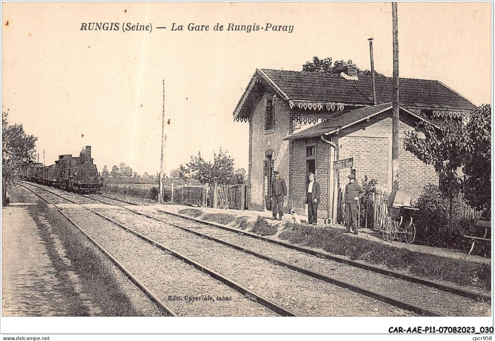 CAR-AAEP11-94-1047 - RUNGIS - La Gare De Rungis-paray - Train - Rungis