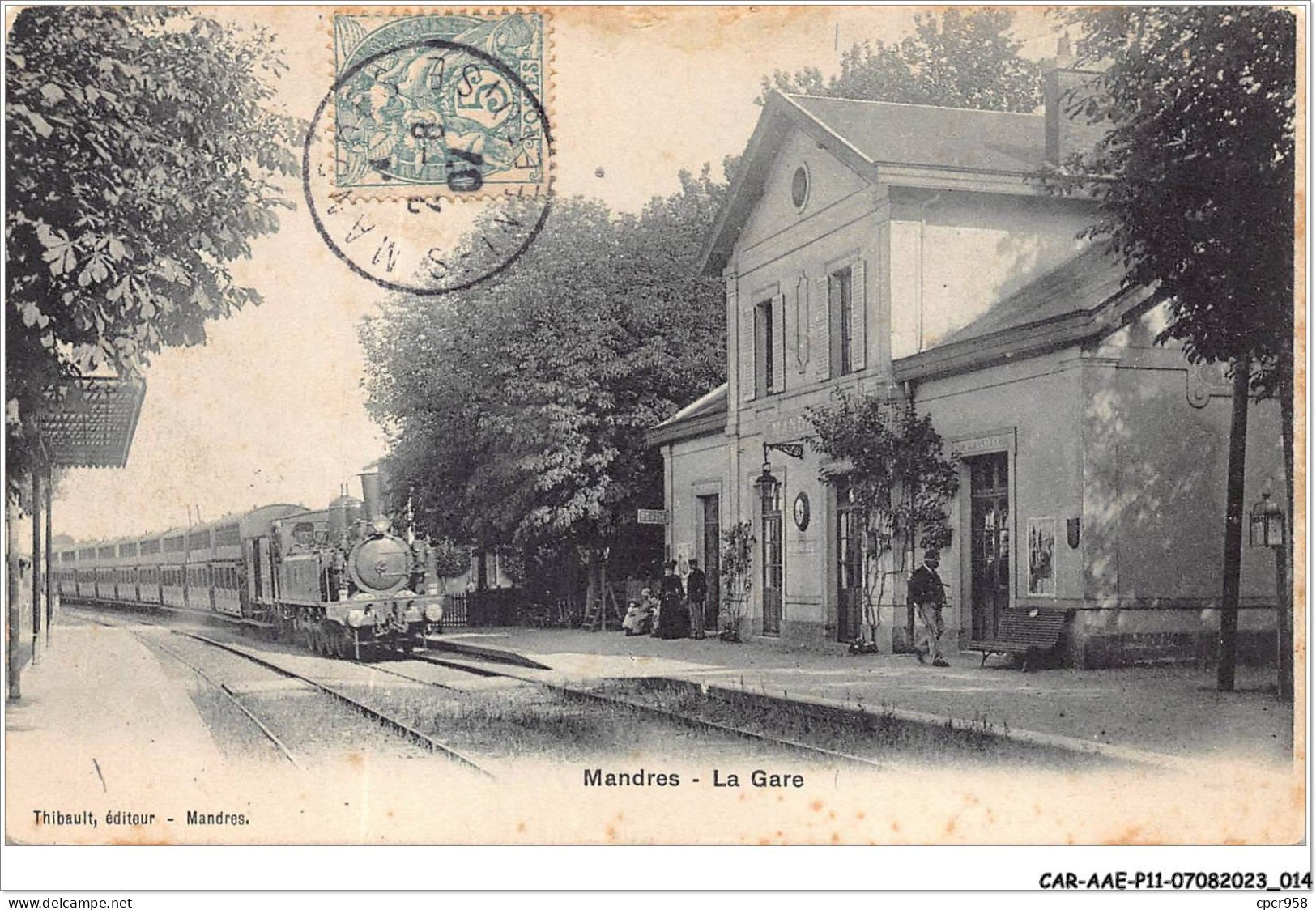 CAR-AAEP11-94-1039 - MANDRES -  La Gare - Train - Mandres Les Roses