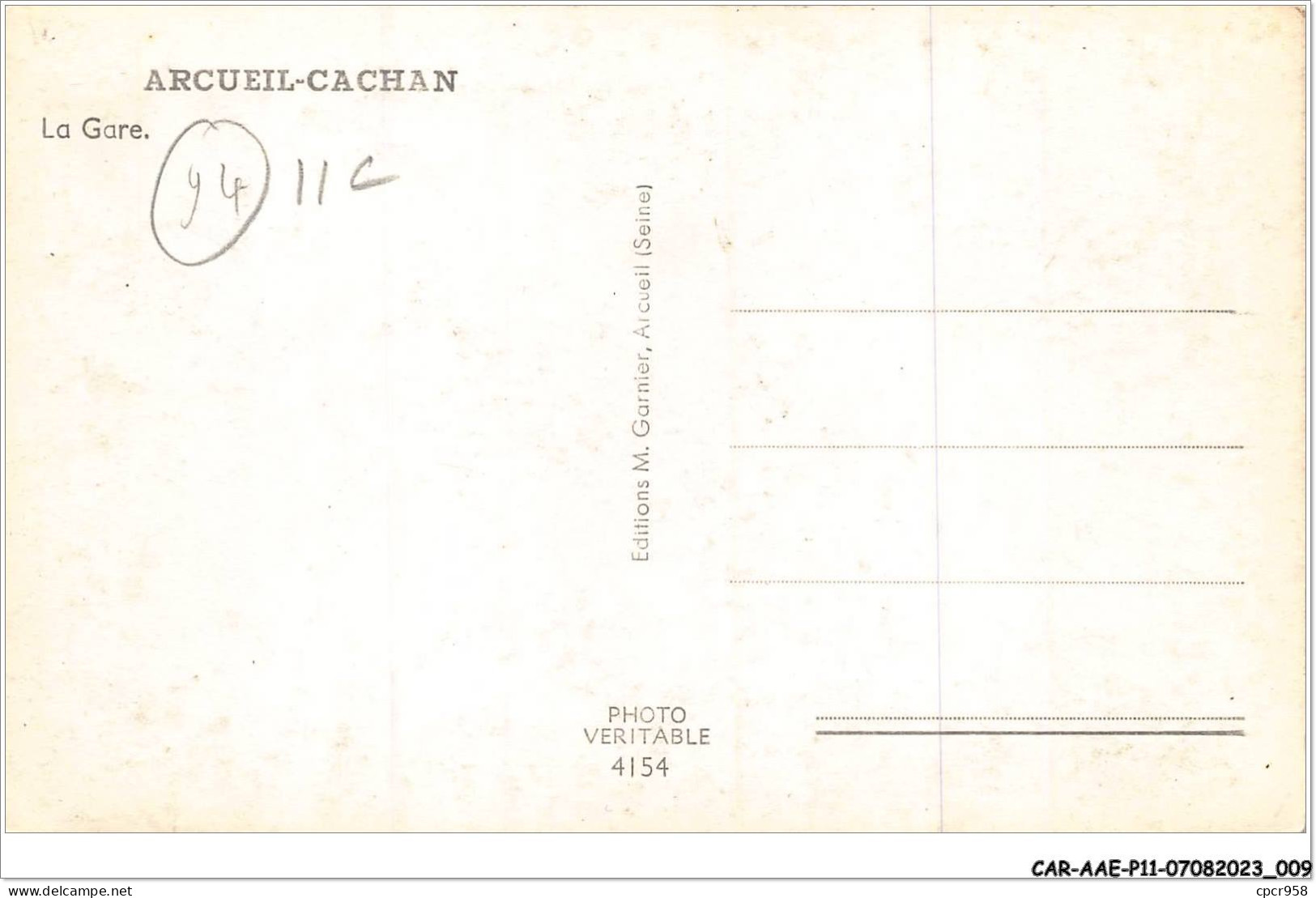 CAR-AAEP11-94-1036 - ARCUEIL-CACHAN - La Gare - Arcueil