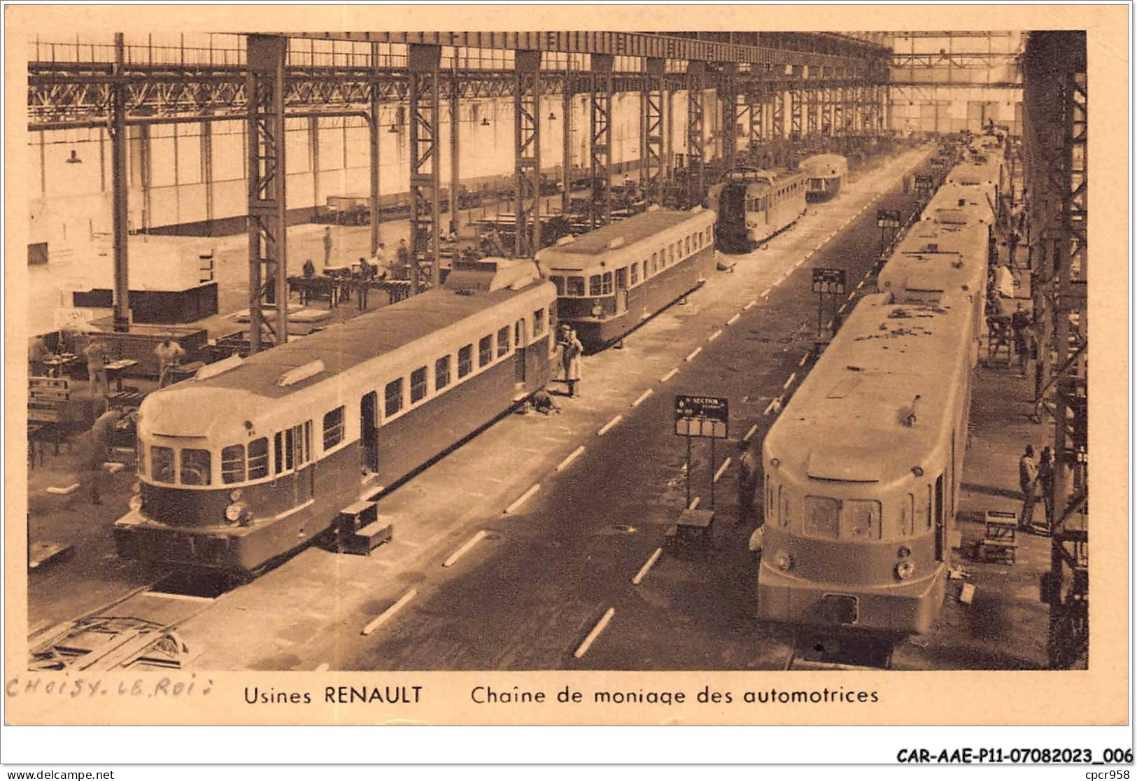 CAR-AAEP11-94-1035 - CHOISY-LE-ROI - Usines RENAULT - Chaine De Moniaque Des Automotrices - Choisy Le Roi