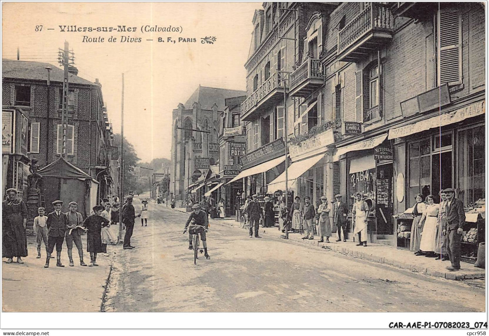 CAR-AAEP1-14-0038 - VILLERS-SUR-MER - Route De Dives - Commerces - Villers Sur Mer