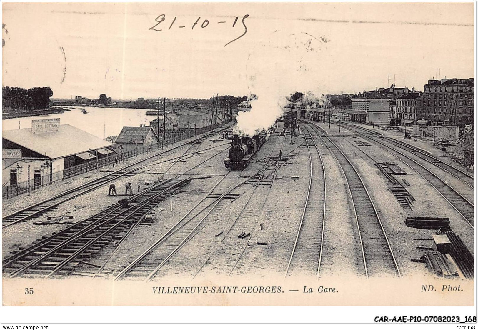 CAR-AAEP10-94-1024 - VILLENEUVE-SAINT-GEORGES - La Gare - Train - Villeneuve Saint Georges