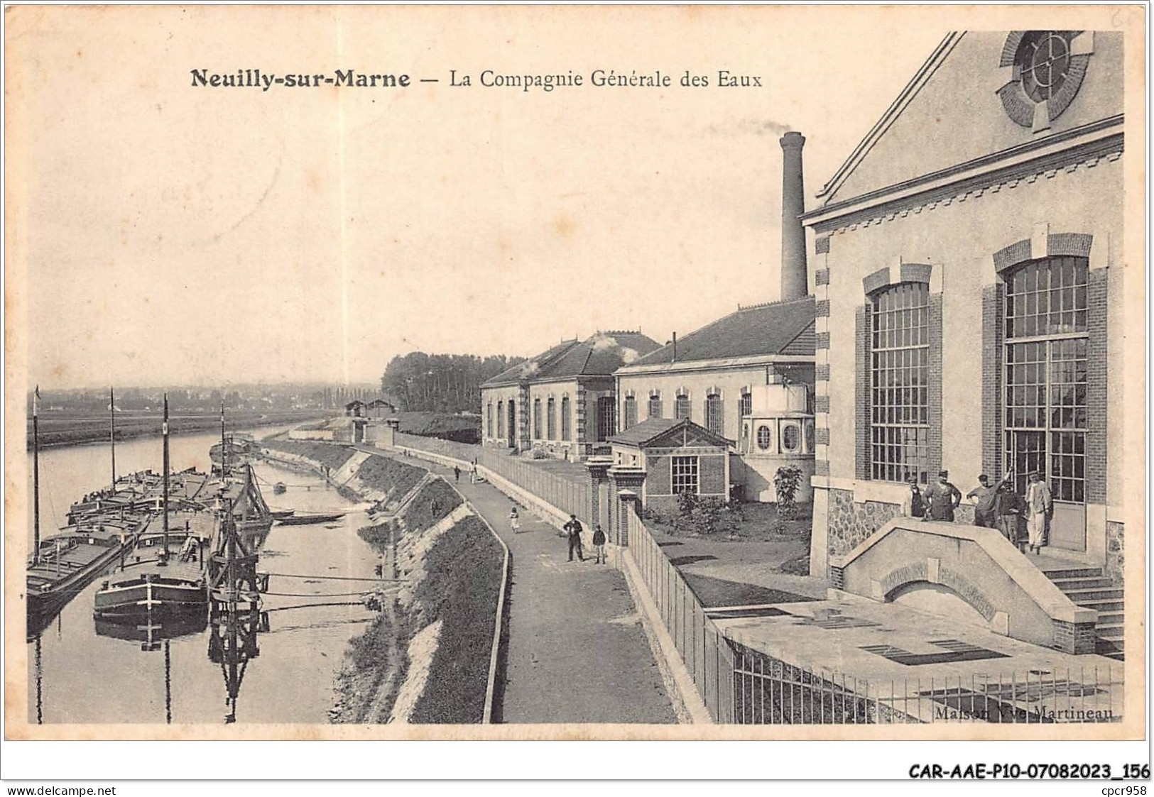 CAR-AAEP10-93-1018 - NEUILLY-SUR-MARNE - La Compagnie Generale Des Eaux - Peniches - Neuilly Sur Marne