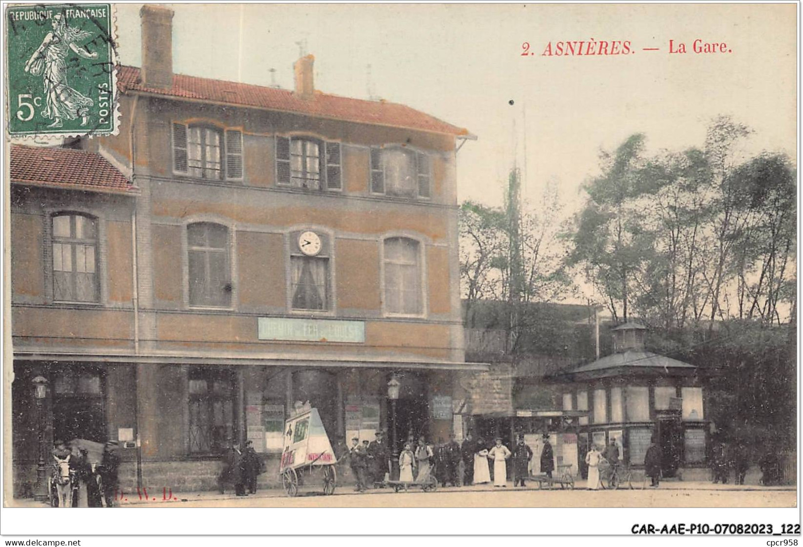 CAR-AAEP10-92-1001 - ASNIERES - La Gare - Asnieres Sur Seine