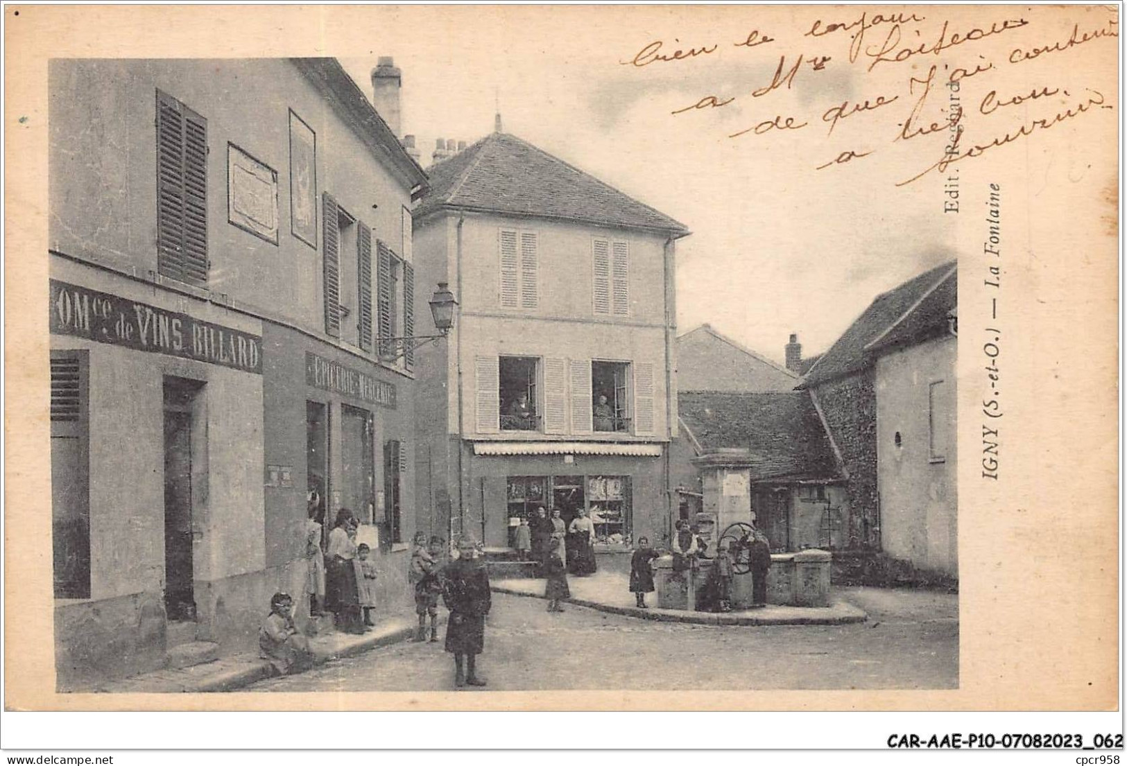 CAR-AAEP10-91-0971 - IGNY - La Fontaine - Commerces - Igny