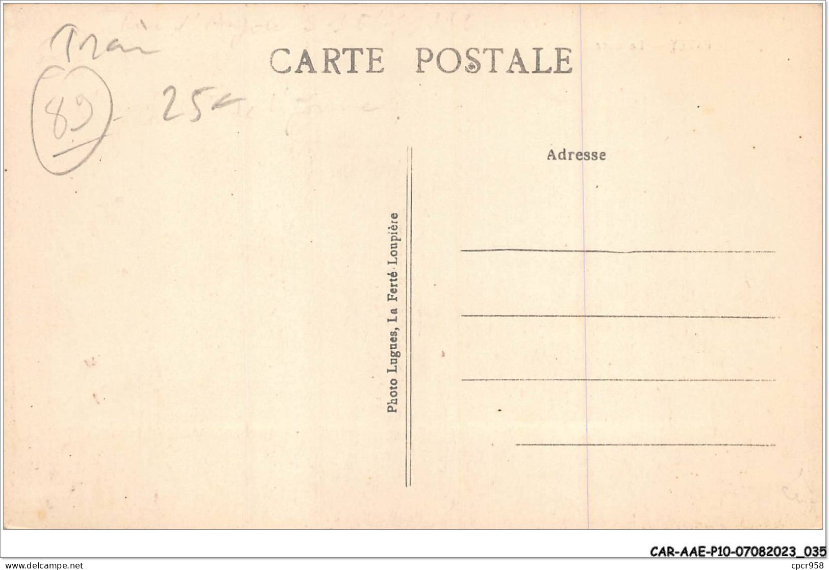 CAR-AAEP10-89-0957 - PARLY - La Gare - Train - Other & Unclassified