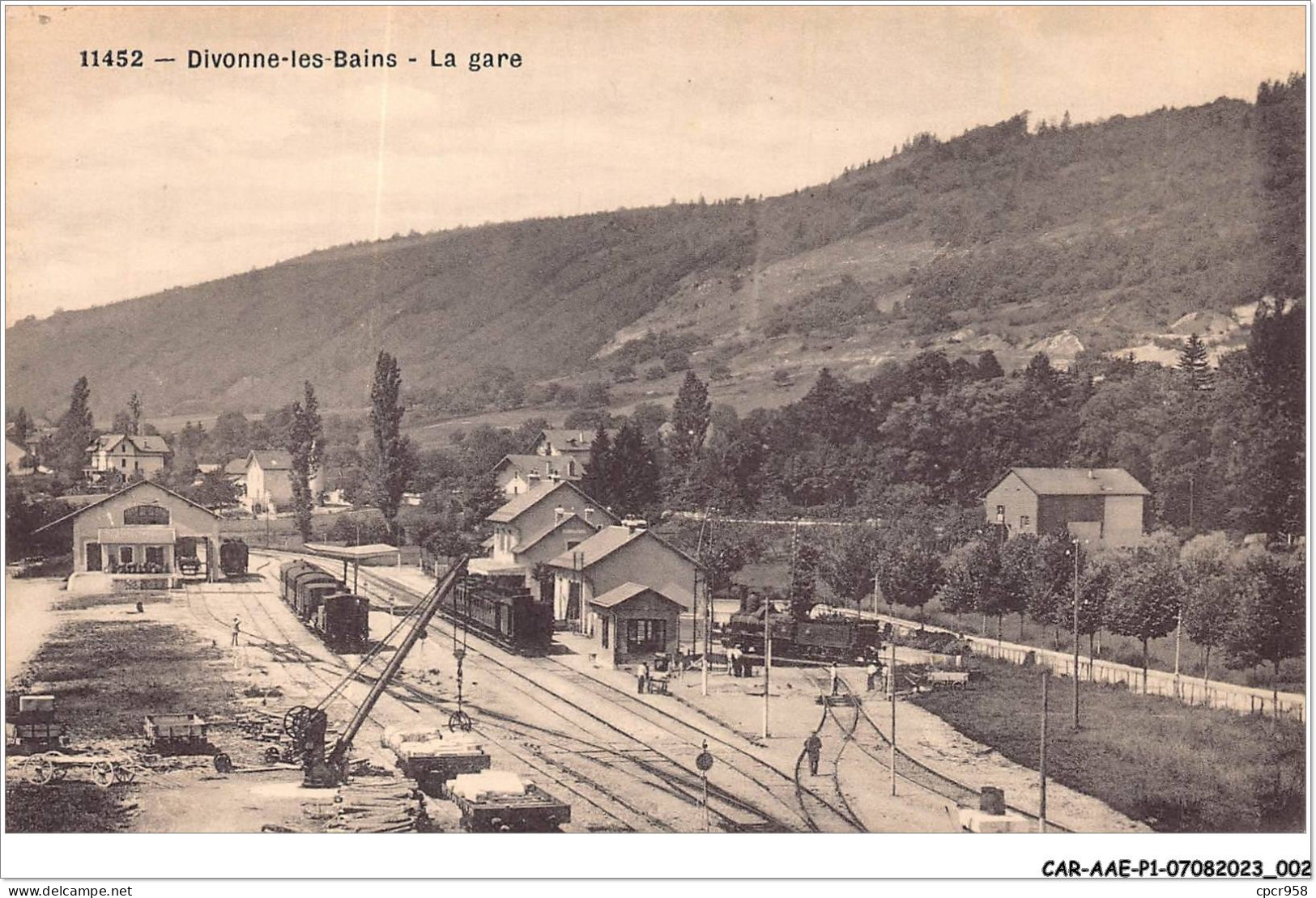 CAR-AAEP1-01-0002 - DIVONNE-LES-BAINS - La Gare - Trains - Divonne Les Bains