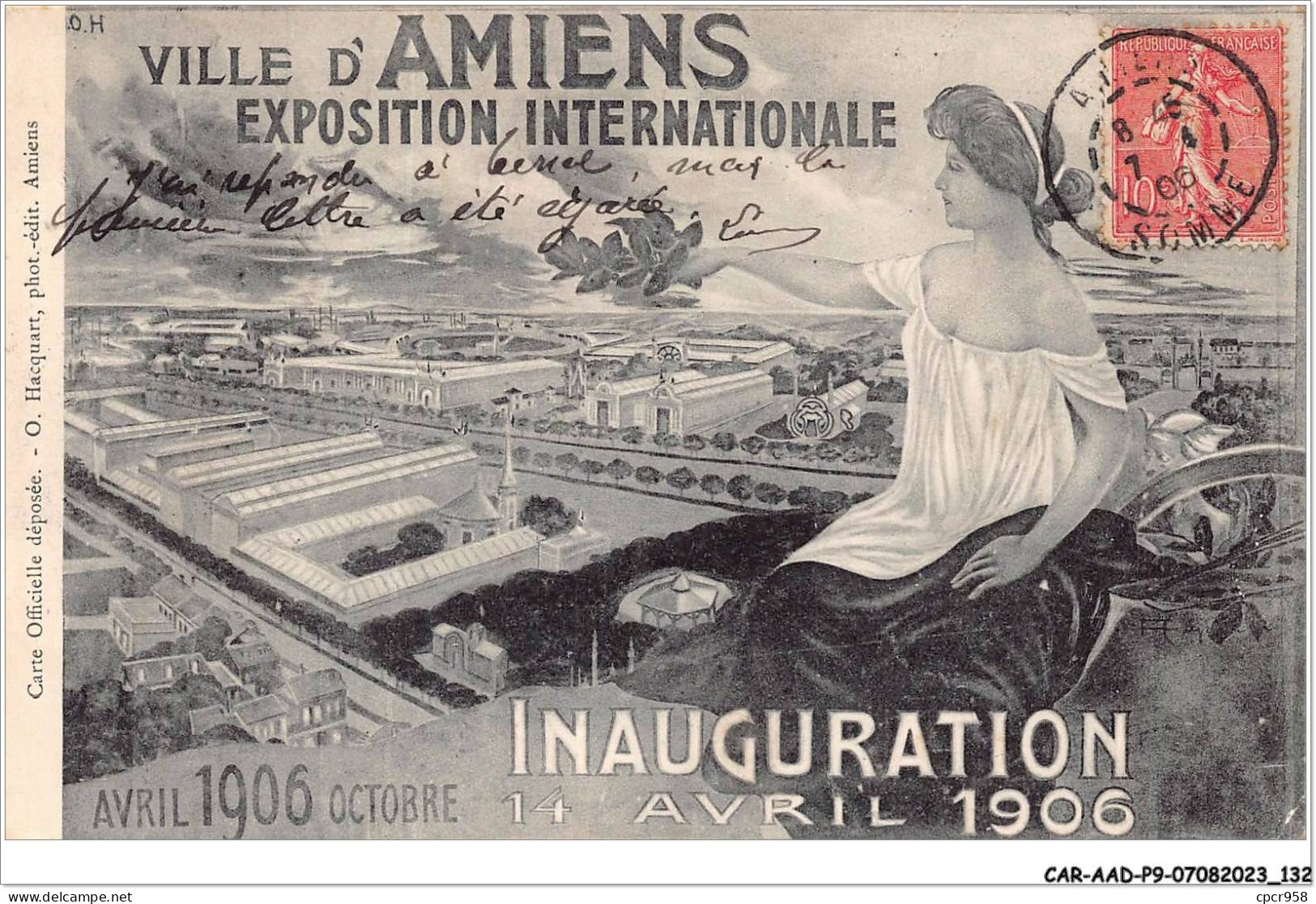 CAR-AADP9-80-0784 - AMIENS - Exposition Internationale 1906 - Vignette - Amiens