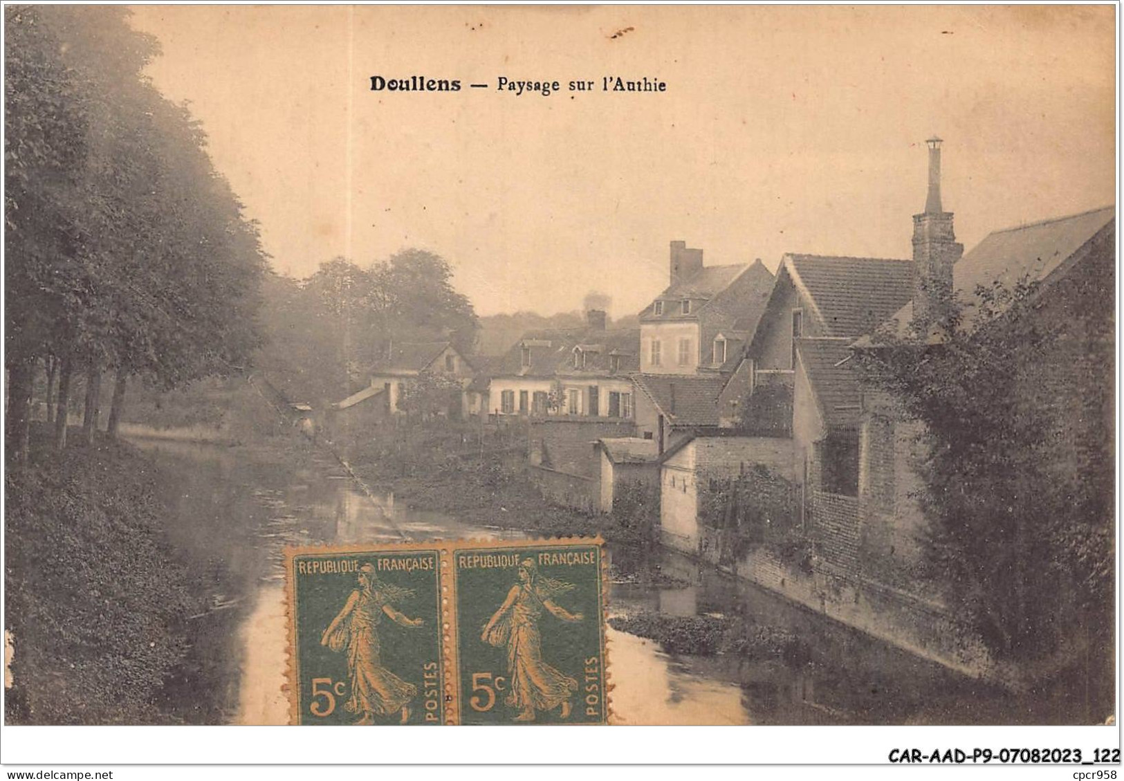 CAR-AADP9-80-0779 - DOULLENS  - Paysage Sur Authie  - Doullens