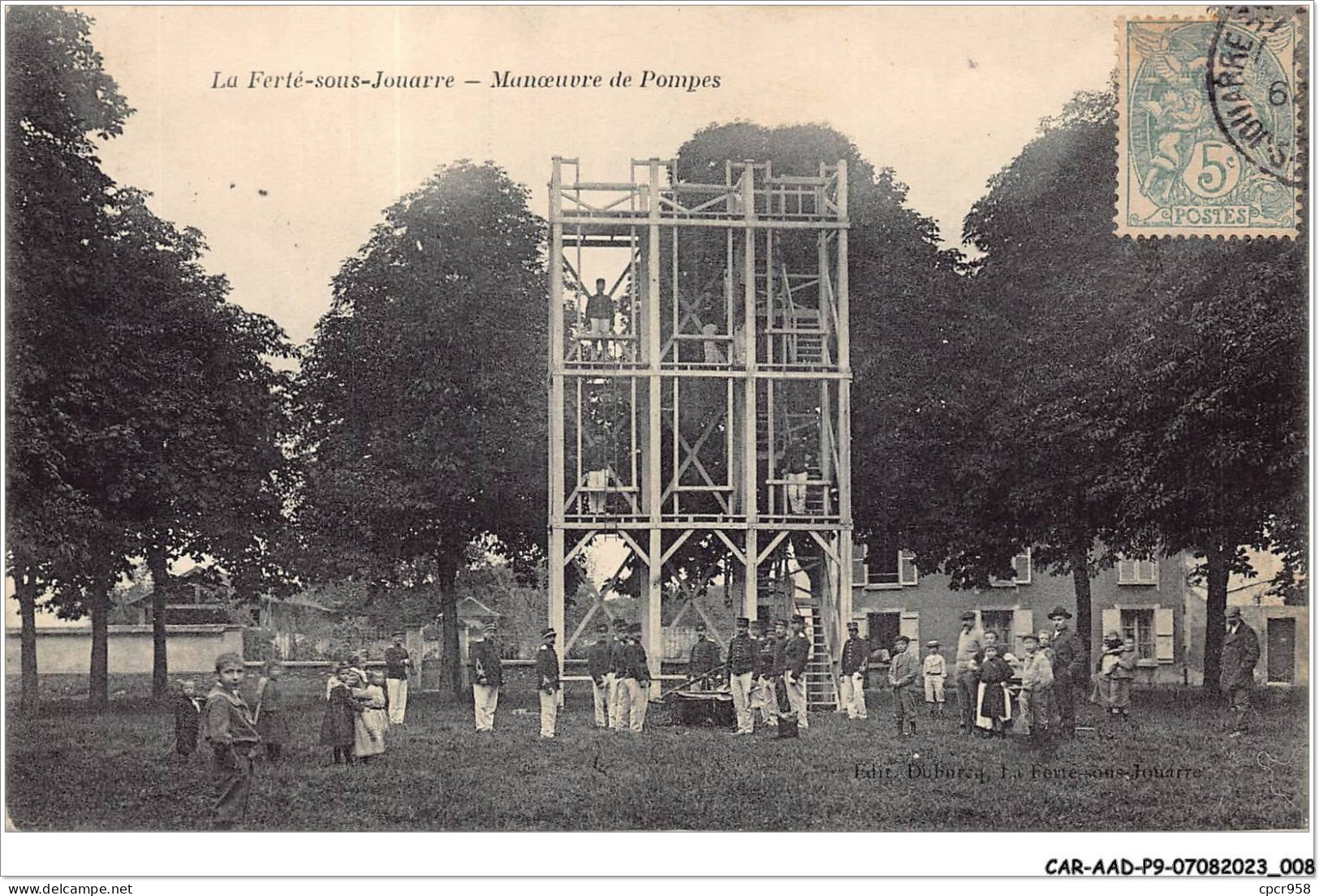 CAR-AADP9-77-0722 - LA FERTE SOUS JOUARRE - Manoeuvre De Pompes - Pompiers - La Ferte Sous Jouarre