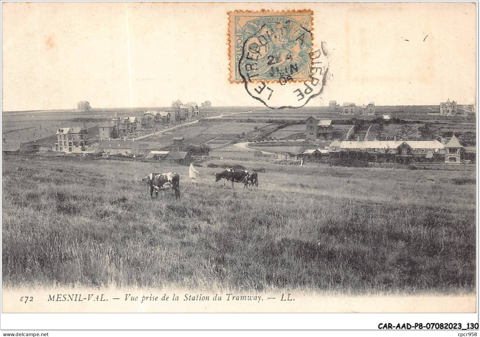 CAR-AADP8-76-0688 - MESNIL VAL - Vue Prise De La Station Du Tramway - Agriculture - Mesnil-Val