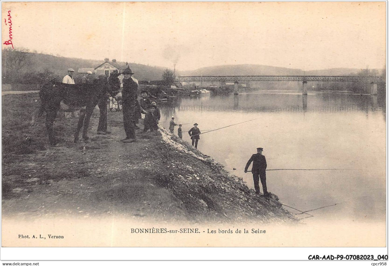 CAR-AADP9-78-0738 - BONNIERES SUR SEINE - Les Bords De La Seine - Pecheurs - Bonnieres Sur Seine