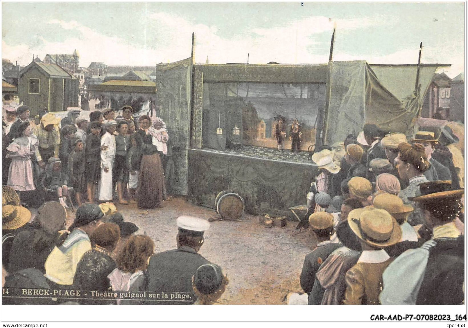 CAR-AADP7-62-0608 - BERCK-Plage - Theatre Guignol Sur Plage  - Berck