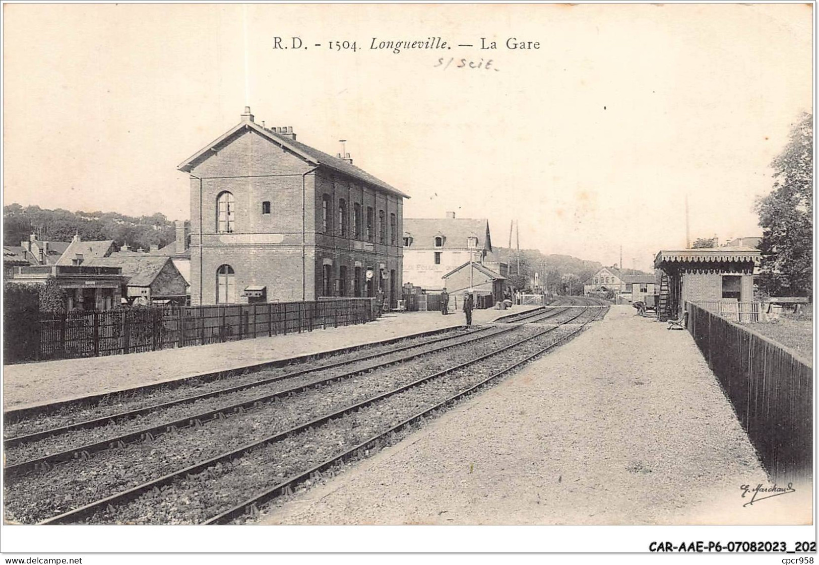 CAR-AAEP6-76-0606 - LONGUEVILLE - La Gare - Andere & Zonder Classificatie