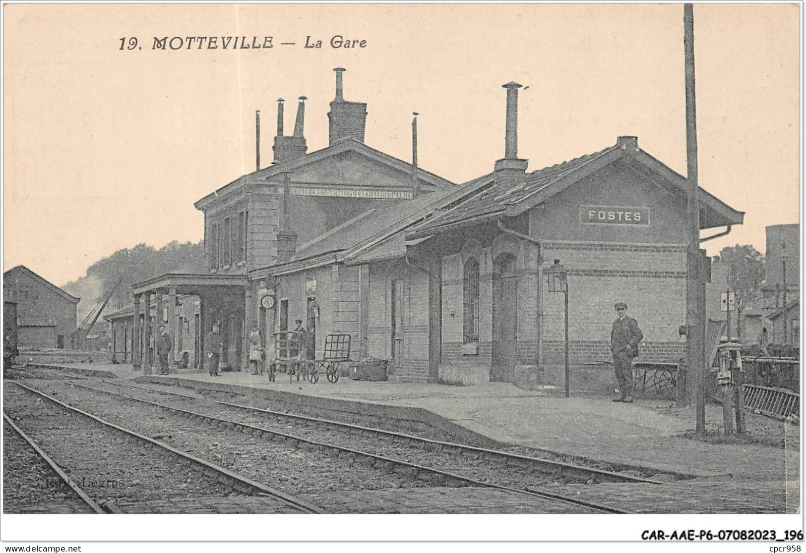 CAR-AAEP6-76-0603 - MOTTEVILLE - La Gare - Andere & Zonder Classificatie