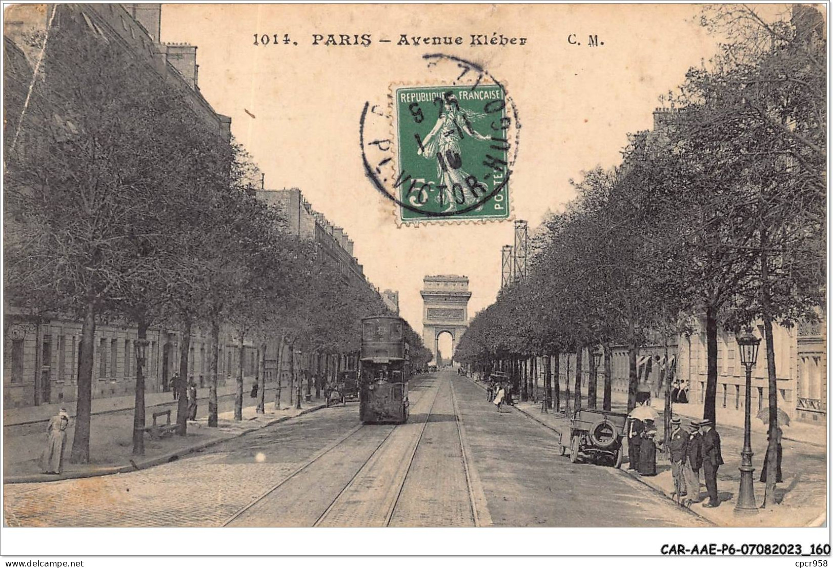 CAR-AAEP6-75-0585 - PARIS VIII- Avenue Kleber - Carte Pliee, Vendue En L'etat - Paris By Night